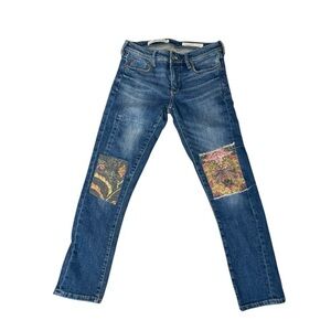 Anthropologie Pilcro Patchwork Slim Boyfriend Jeans 25
